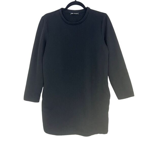 Zara Tops - Zara Womens Size Small Black Pullover Sweatshirt Tunic Top